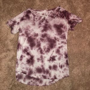 Tie dyed v neck
